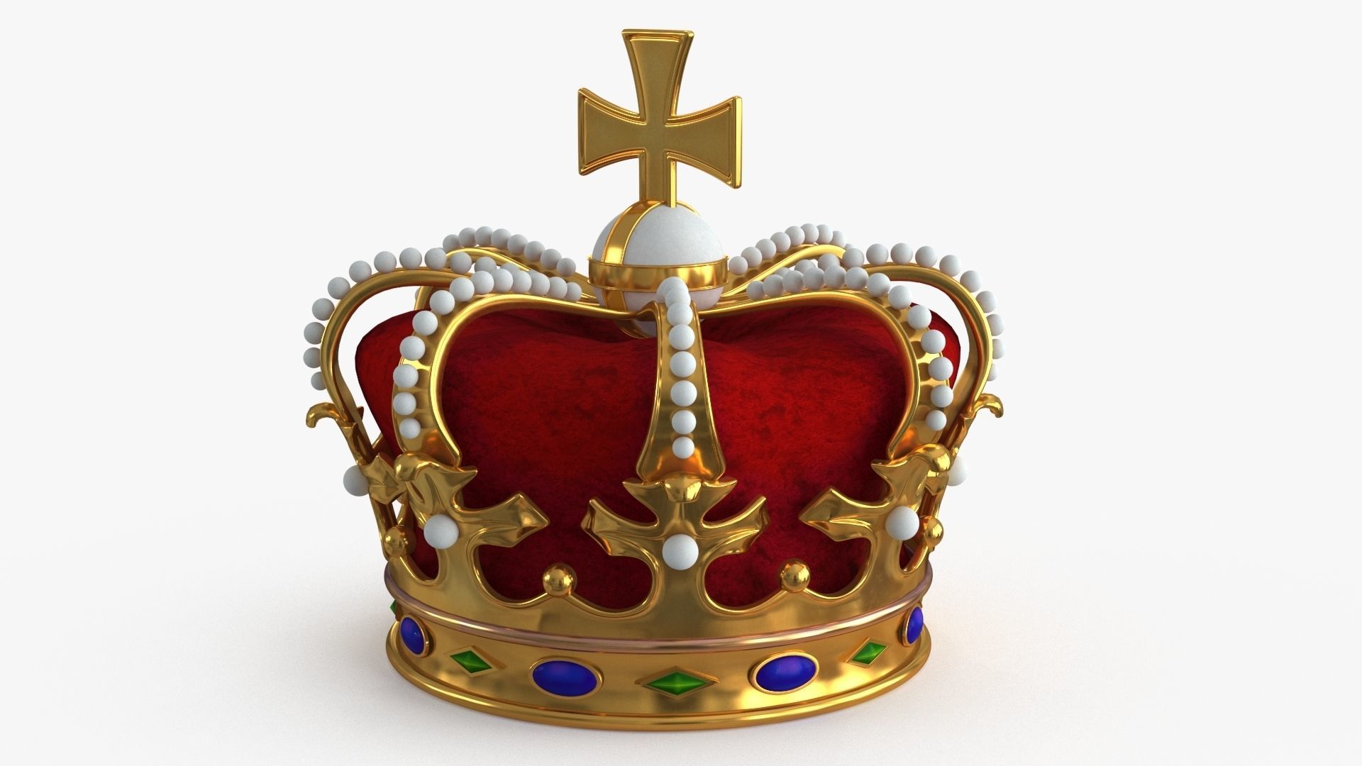 Gold Multi Avard Treasures Collection Low-poly 3D model_46