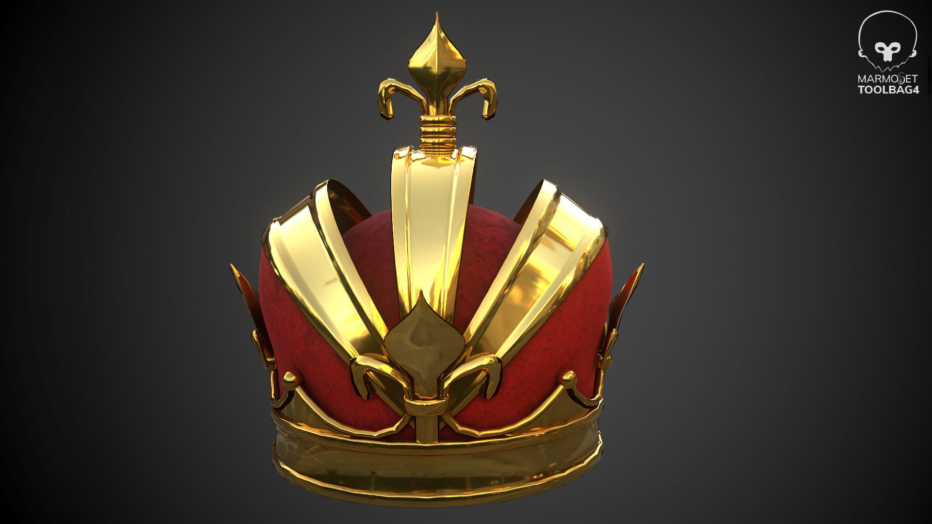 Gold Multi Avard Treasures Collection Low-poly 3D model_77