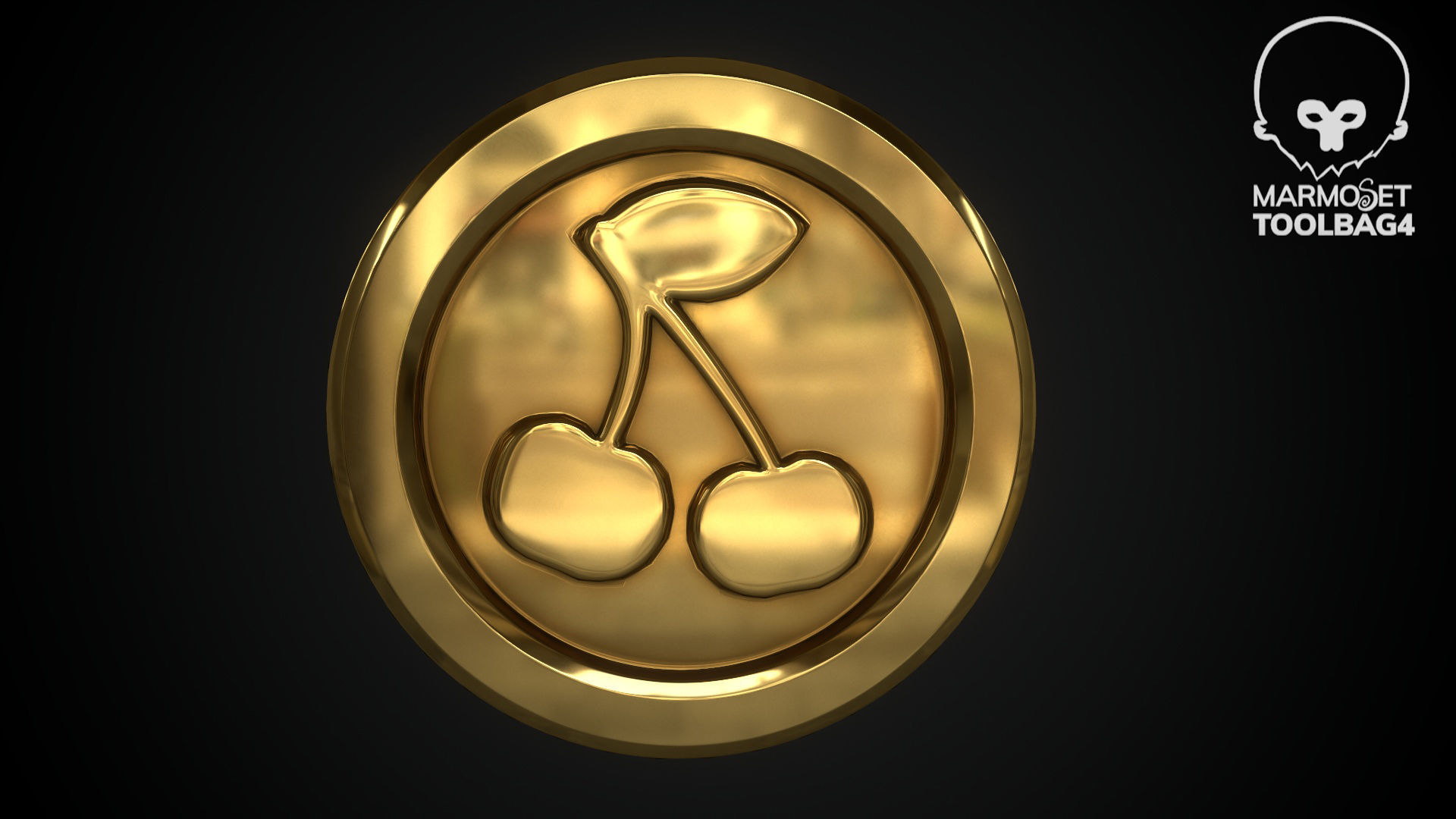 Gold Multi Avard Treasures Collection Low-poly 3D model_8