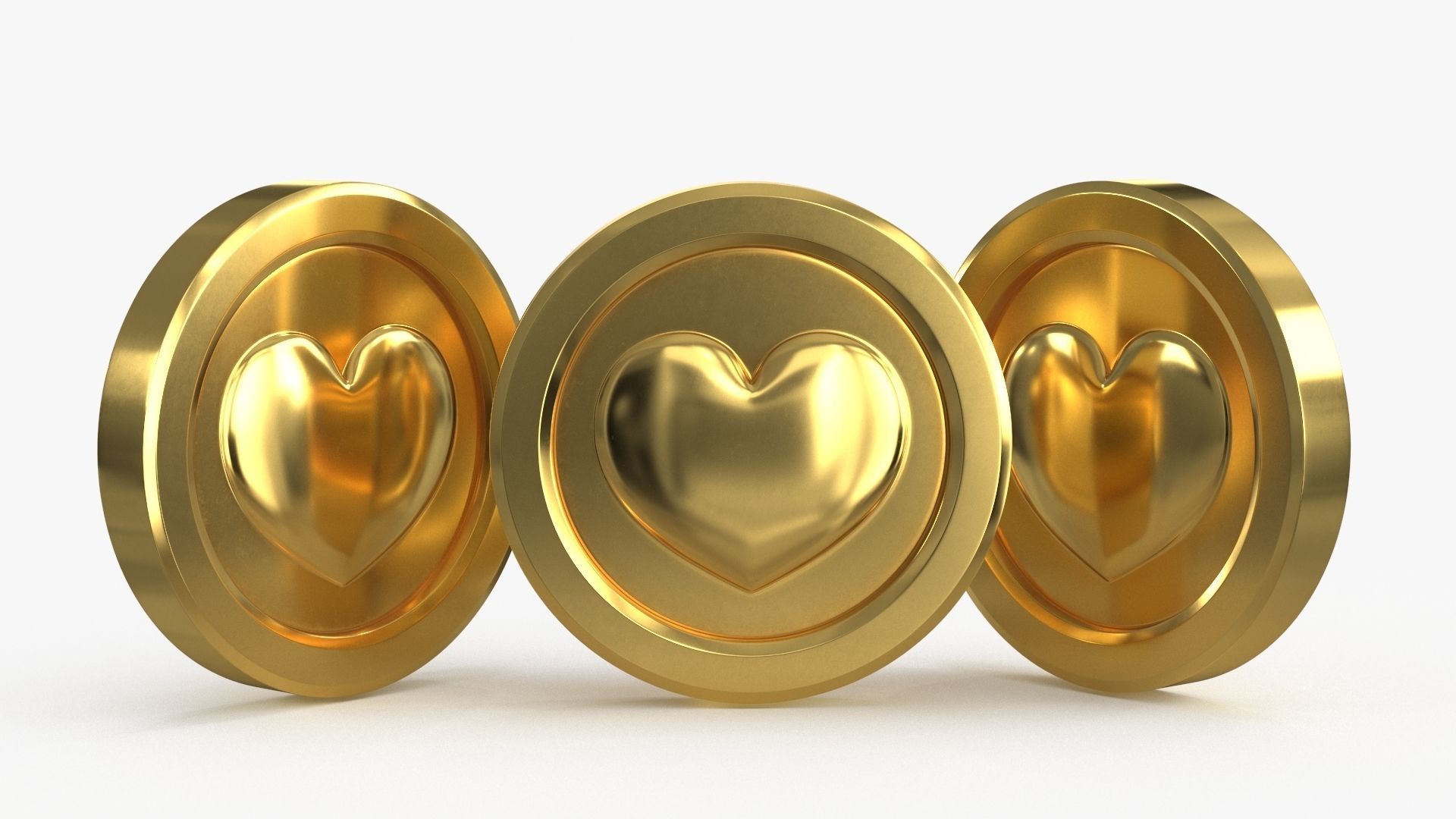 Gold Multi Avard Treasures Collection Low-poly 3D model_72