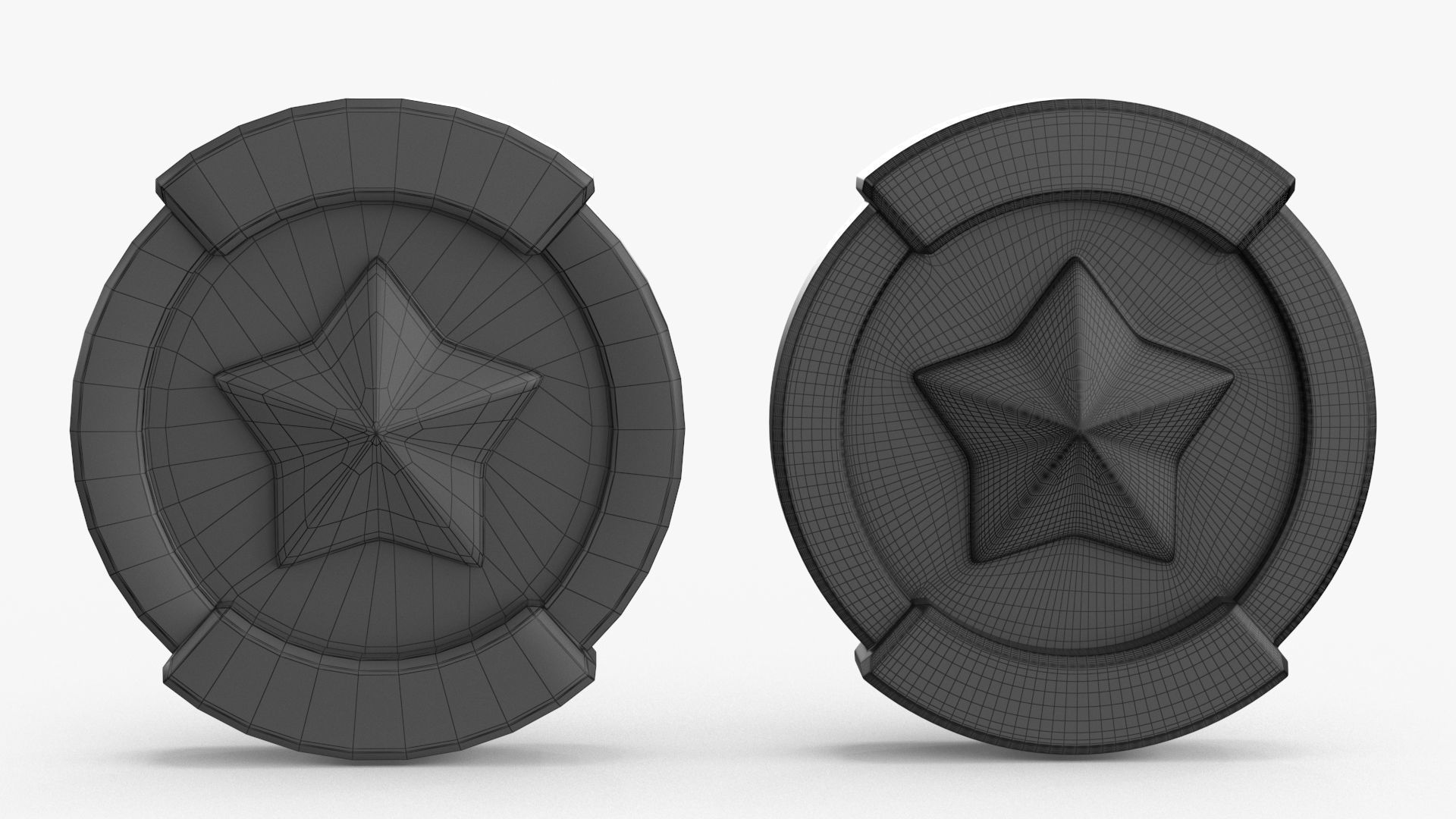 Gold Multi Avard Treasures Collection Low-poly 3D model_51