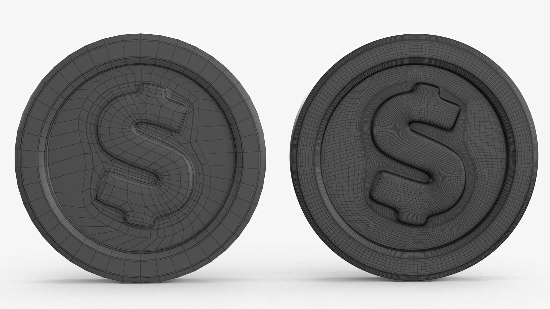 Gold Multi Avard Treasures Collection Low-poly 3D model_40