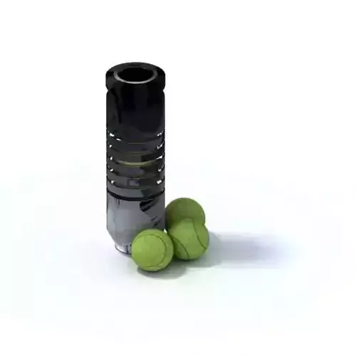 Modern Black Tennis Ball Can