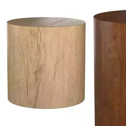 OSLO PLINTH ROUND SIDE TABLE 3D model