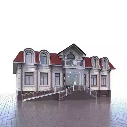 building house with stairs