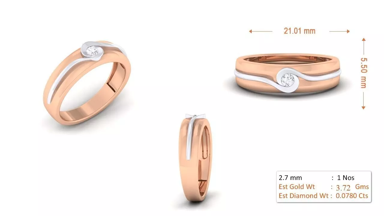 Women Ring 092 3D print model