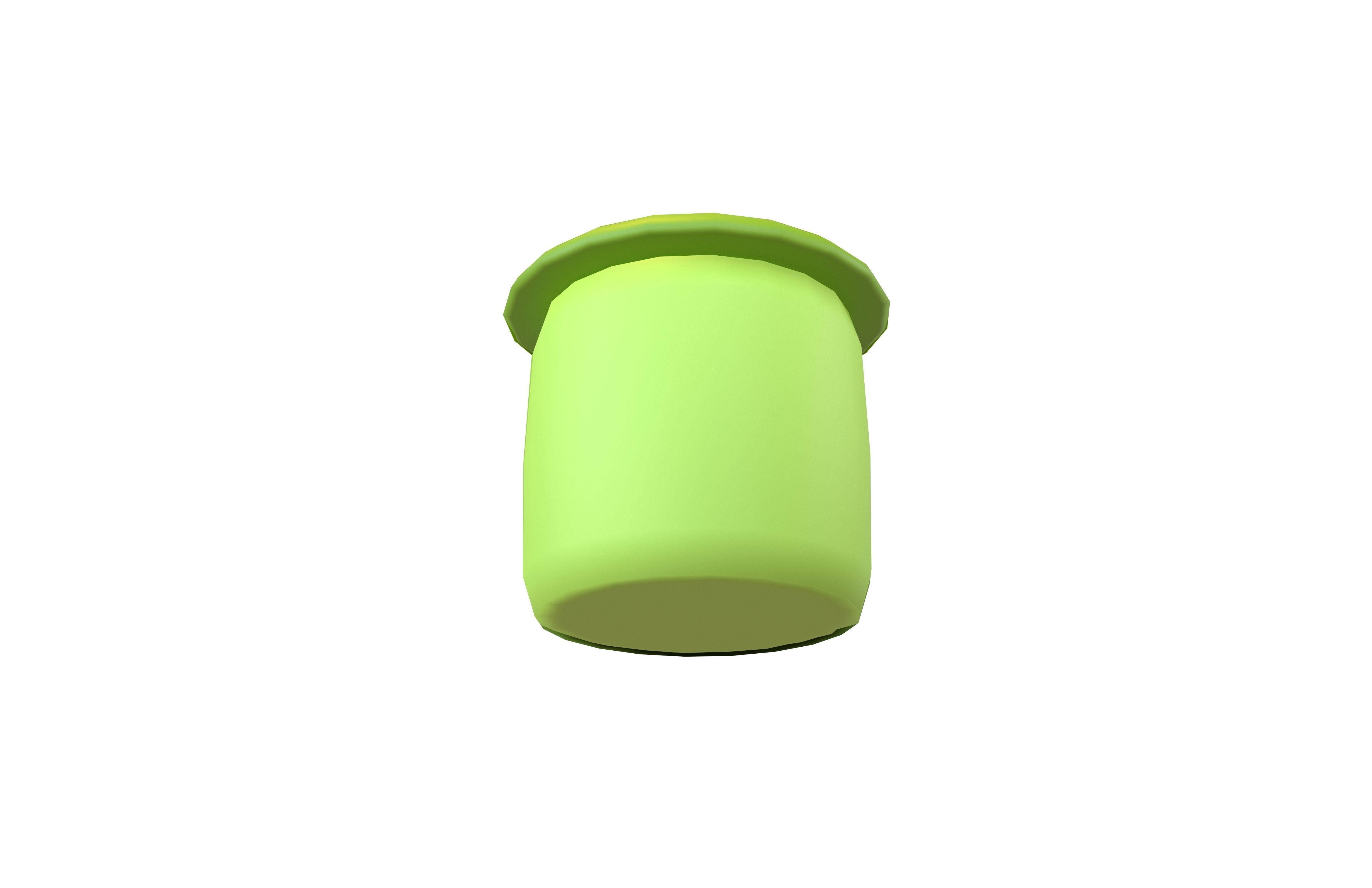 Rubbish Bin Icon V1 002 Low-poly 3D model_3
