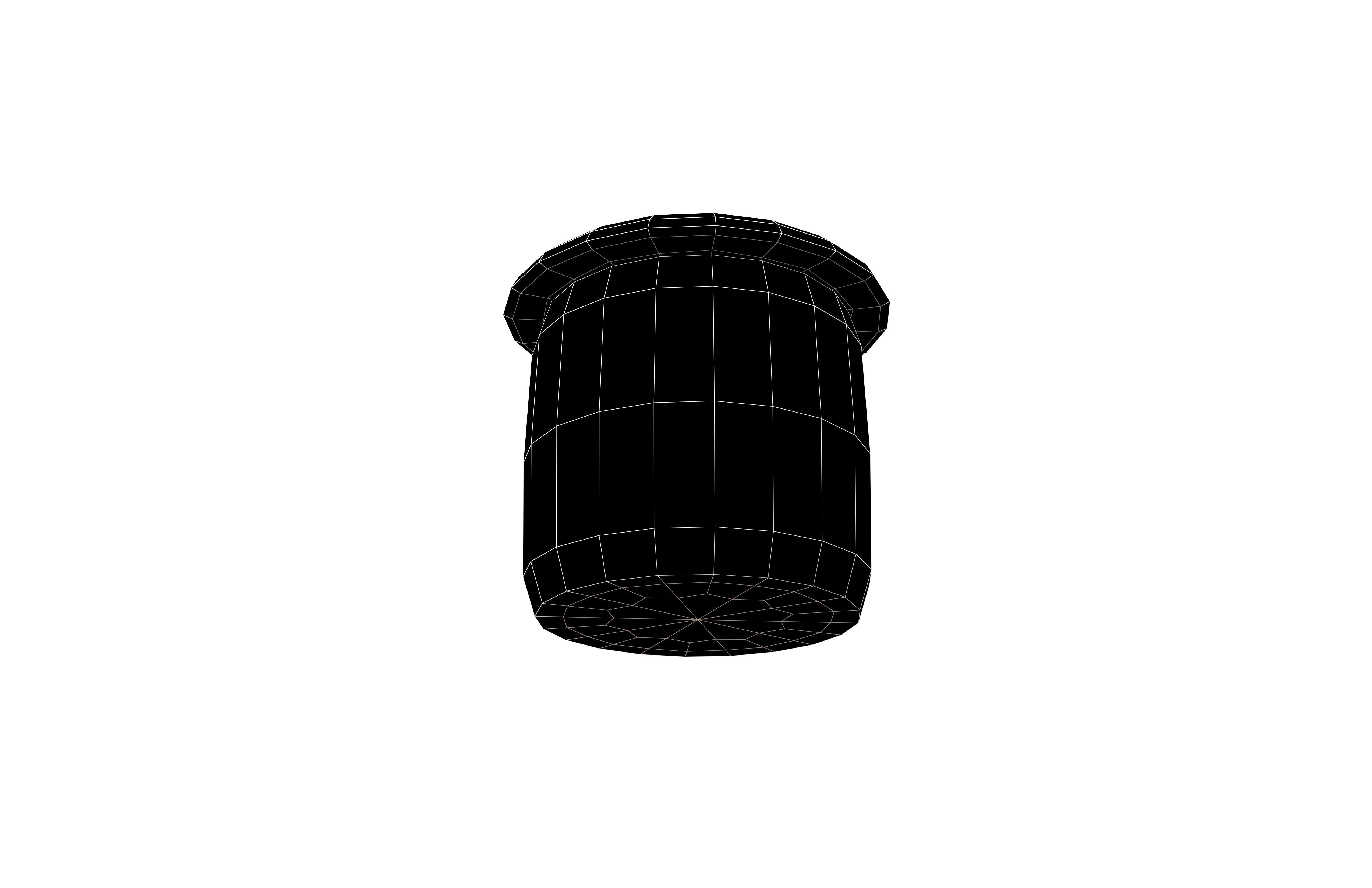 Rubbish Bin Icon V1 002 Low-poly 3D model_7