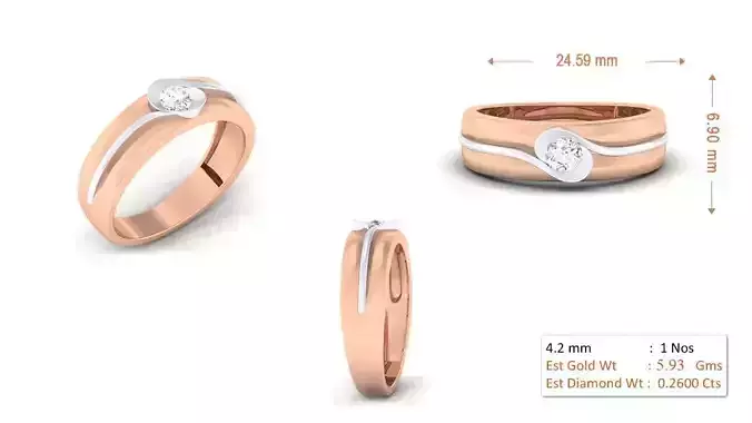 Women Ring 093 3D print model