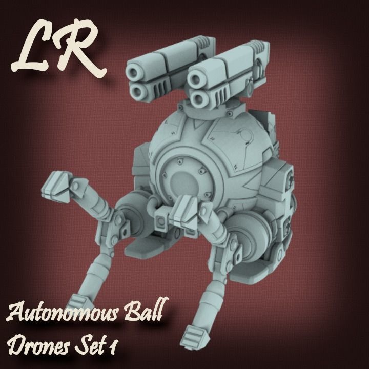 Autonomous Ball Drones set 1 3D print model_4