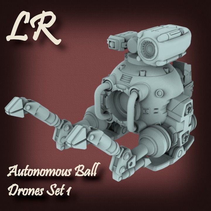 Autonomous Ball Drones set 1 3D print model_5