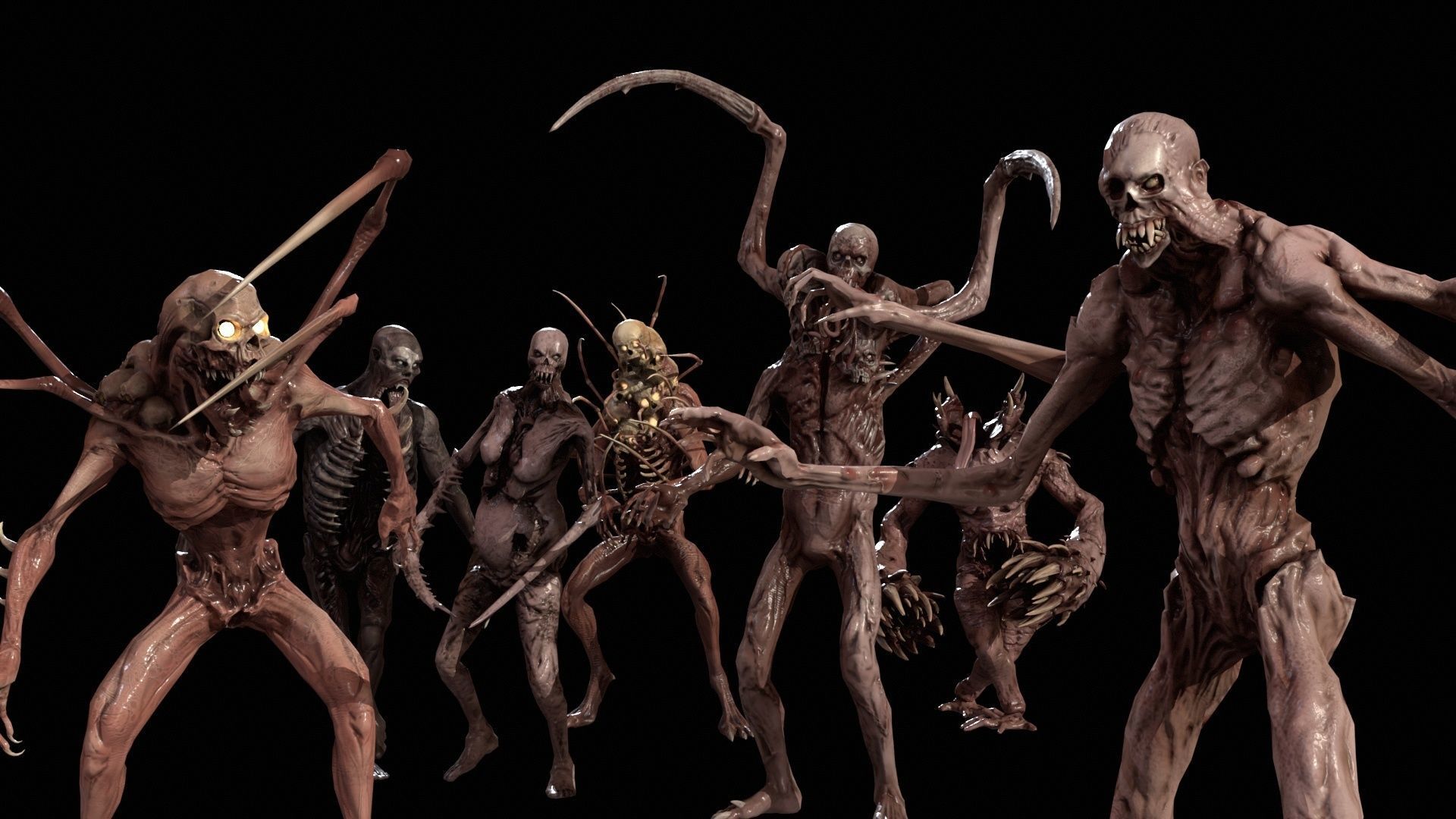 Necromutants super pack 3D Model Collection_12