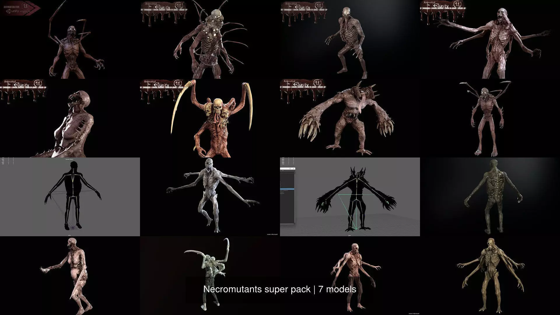 Necromutants super pack 3D Model Collection_10
