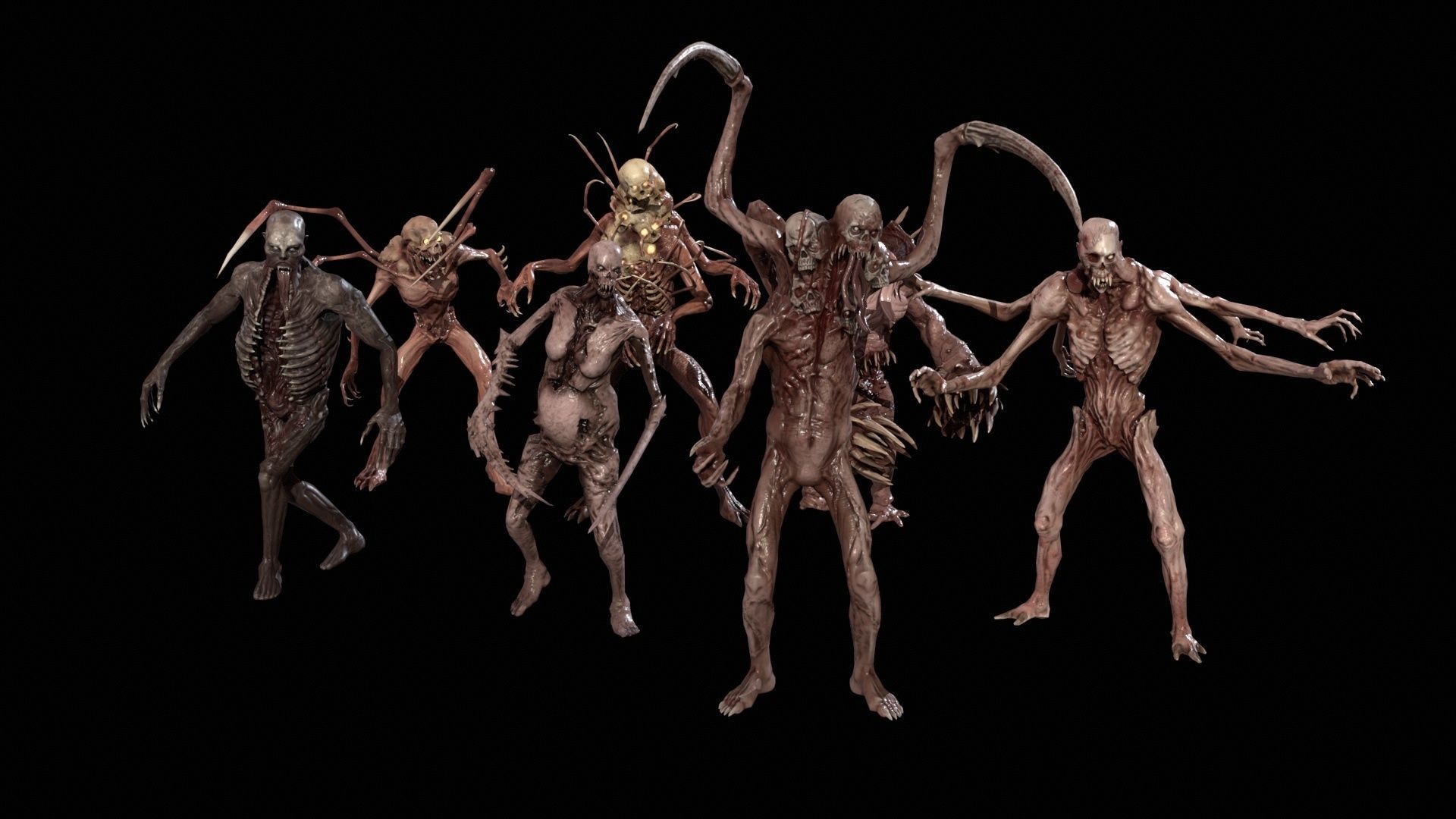 Necromutants super pack 3D Model Collection_15
