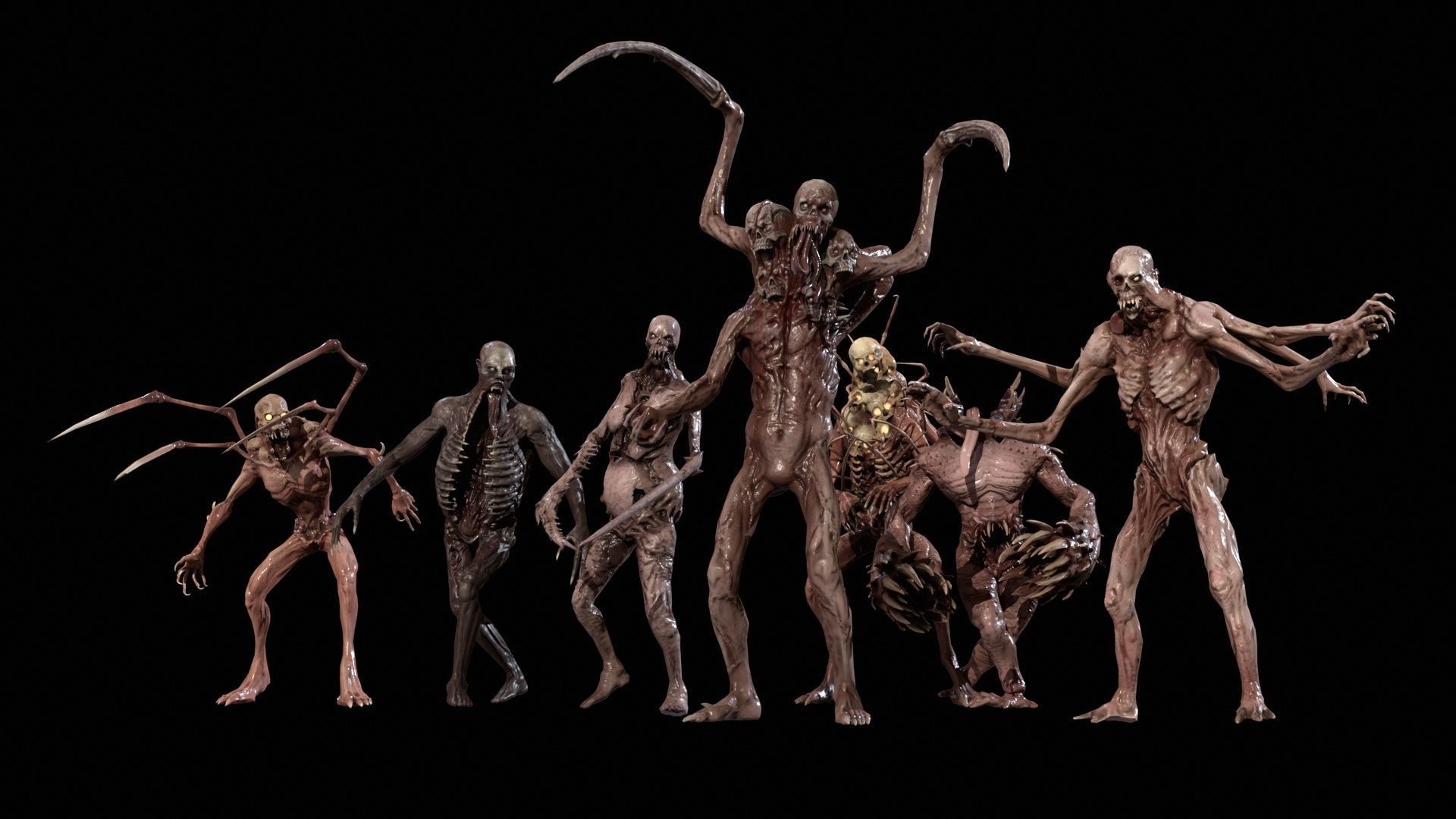 Necromutants super pack 3D Model Collection_25