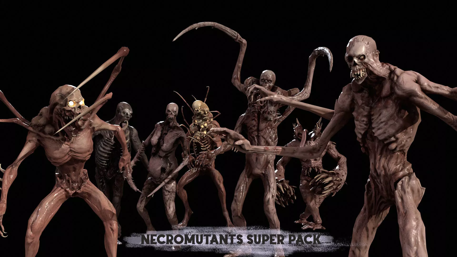 Necromutants super pack 3D Model Collection_0