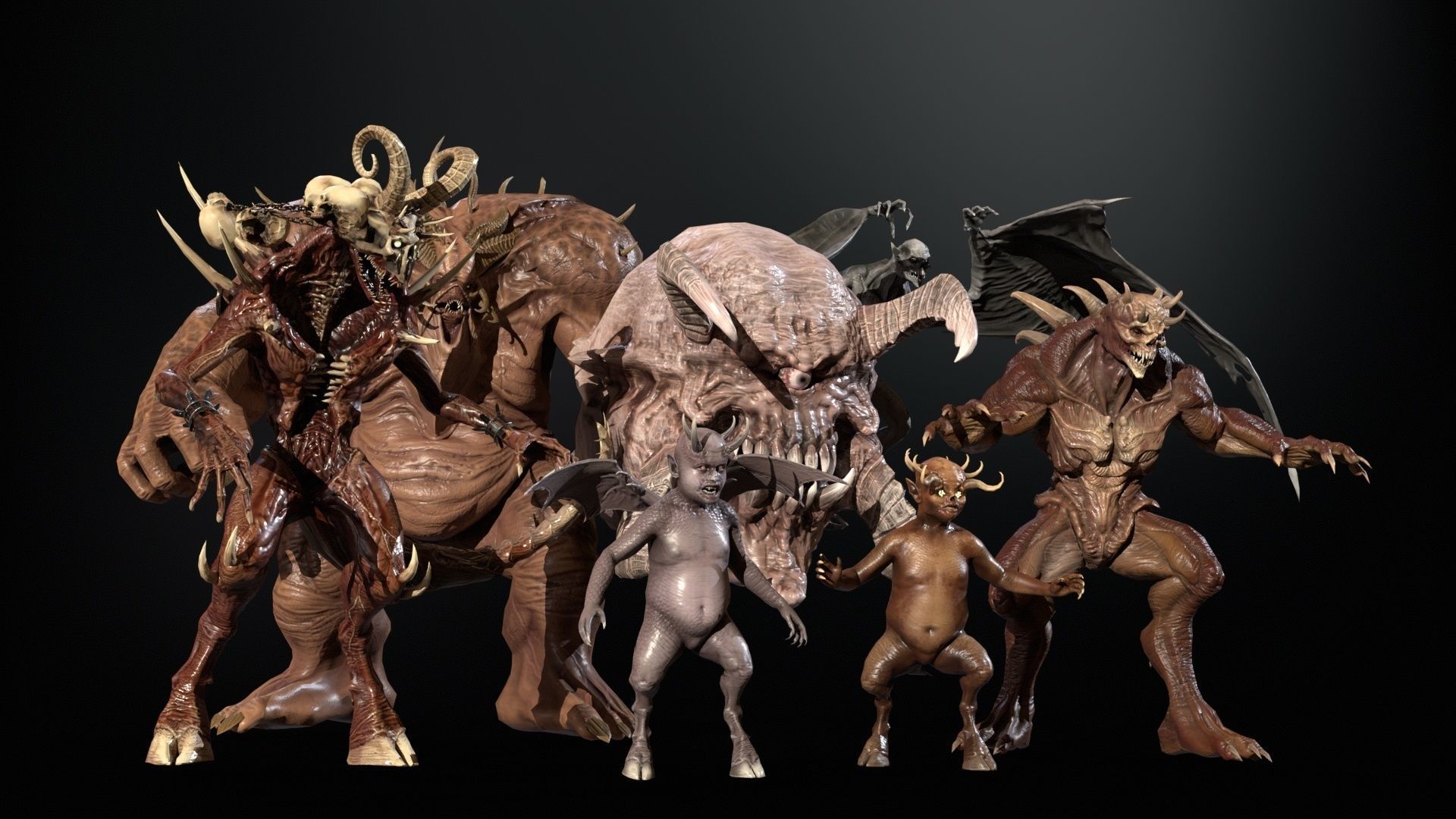 Demons pack2 3D Model Collection_10