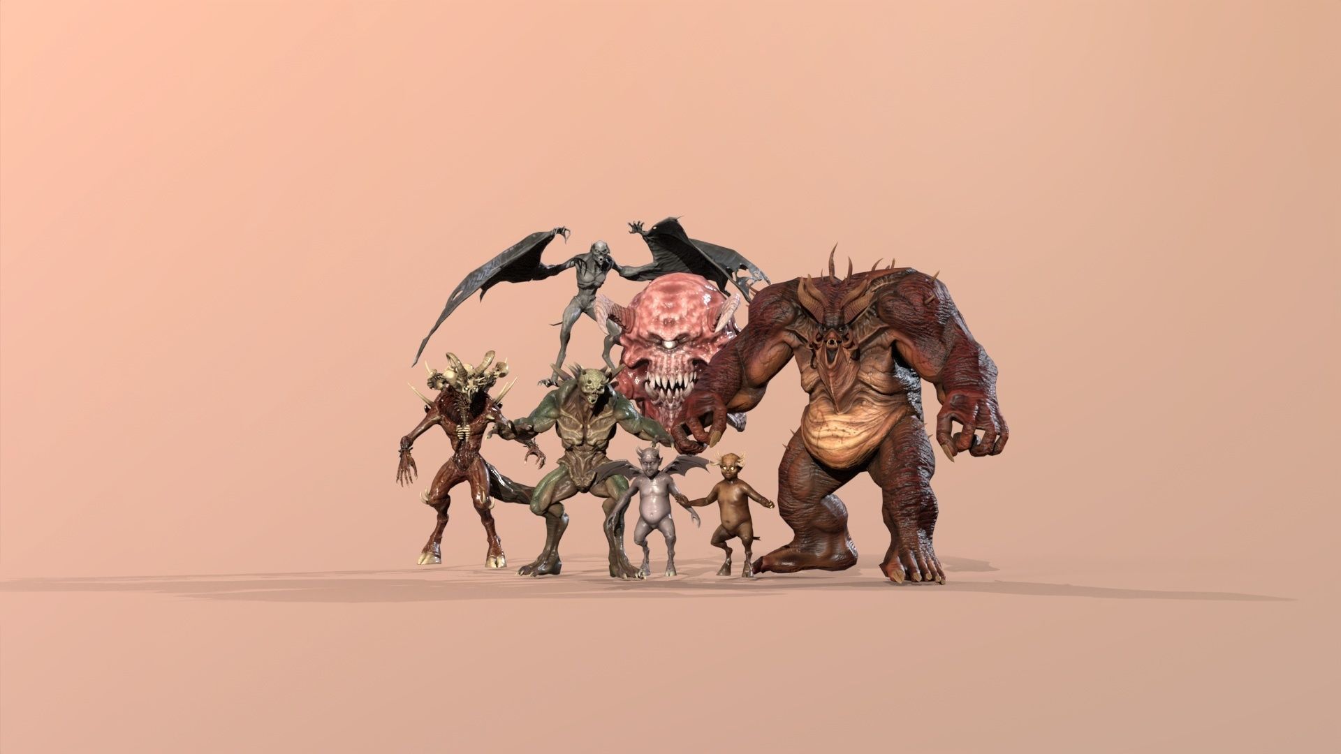 Demons pack2 3D Model Collection_22