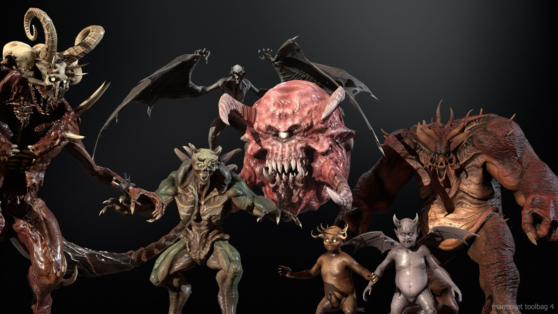 Demons pack2 3D Model Collection_14