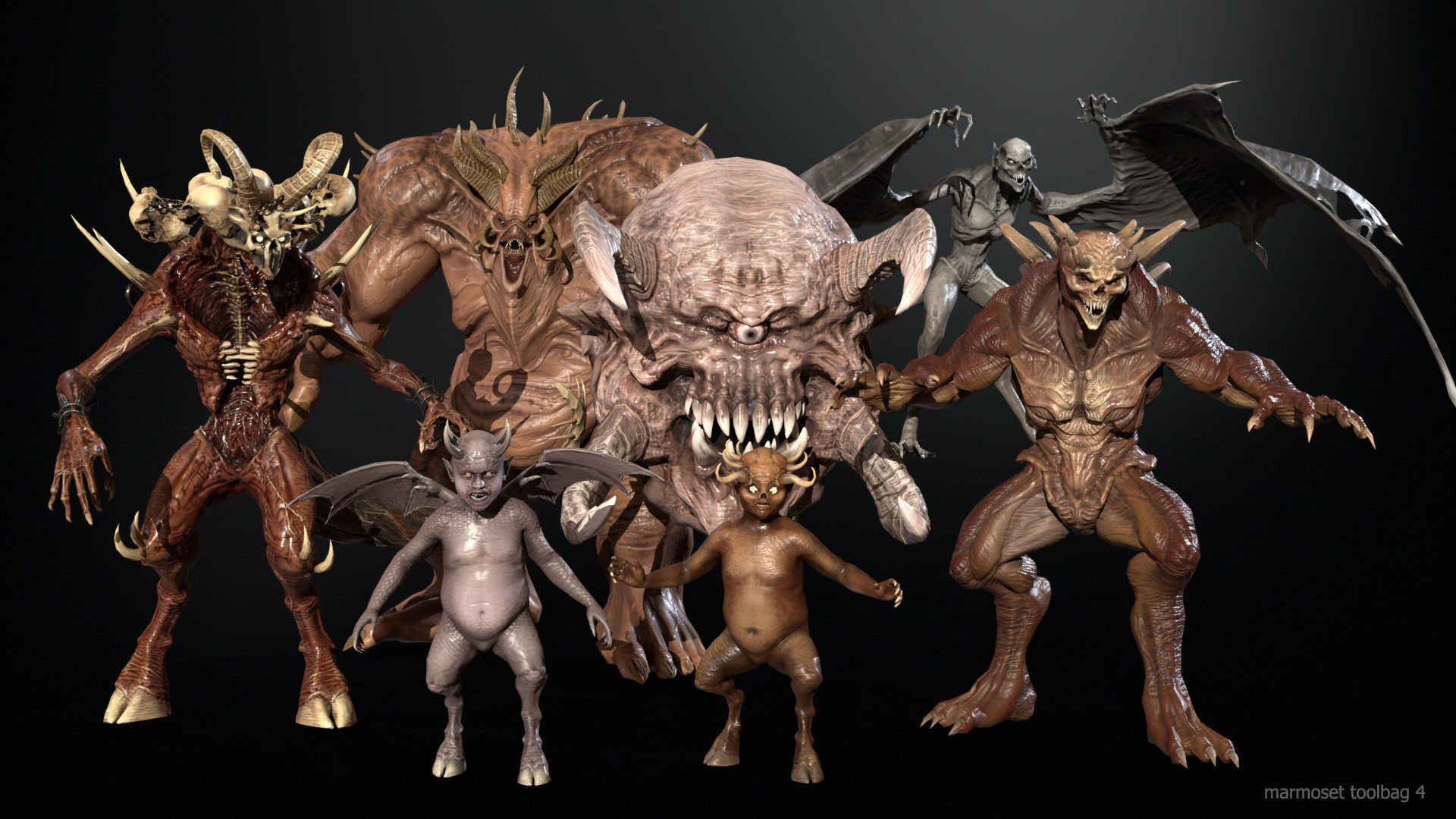 Demons pack2 3D Model Collection_12