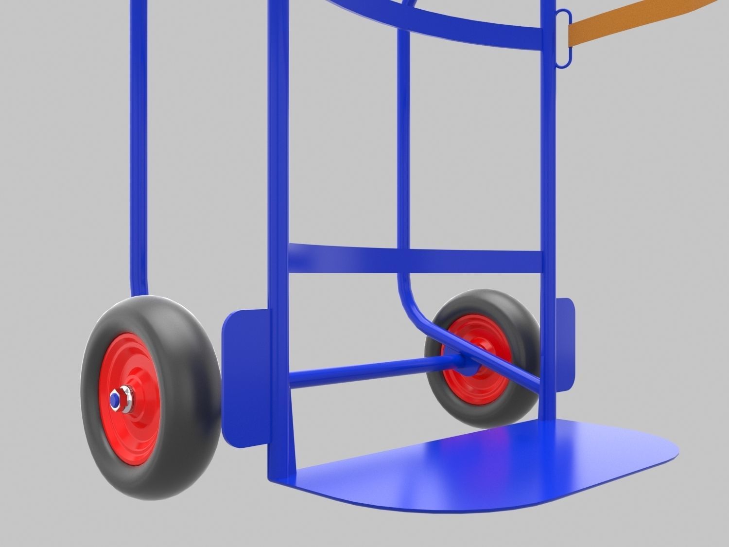 drum trolley 3D model_2