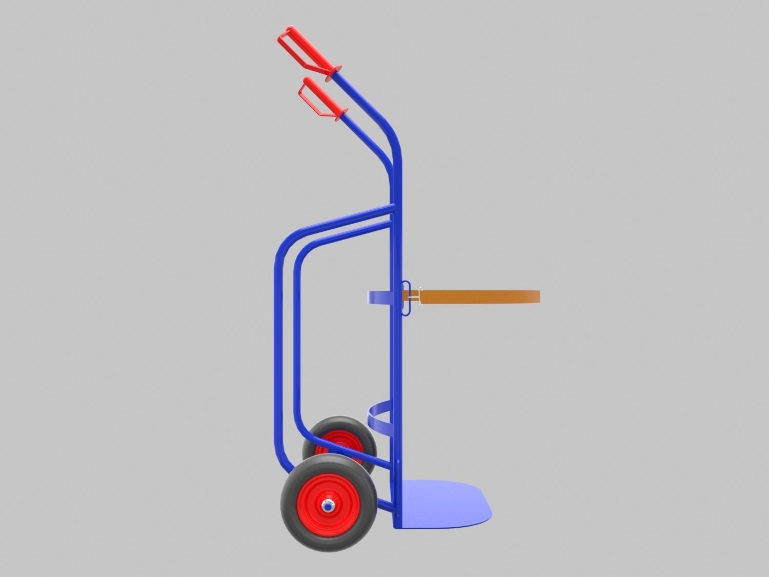 drum trolley 3D model_4