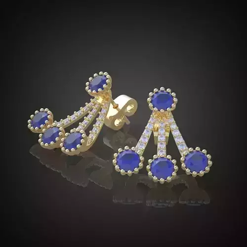 Exclusive Earrings model 3D printable model 0009-10