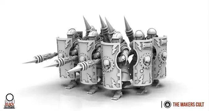 Dark Techno - Legionaxii troops builder 3D print model