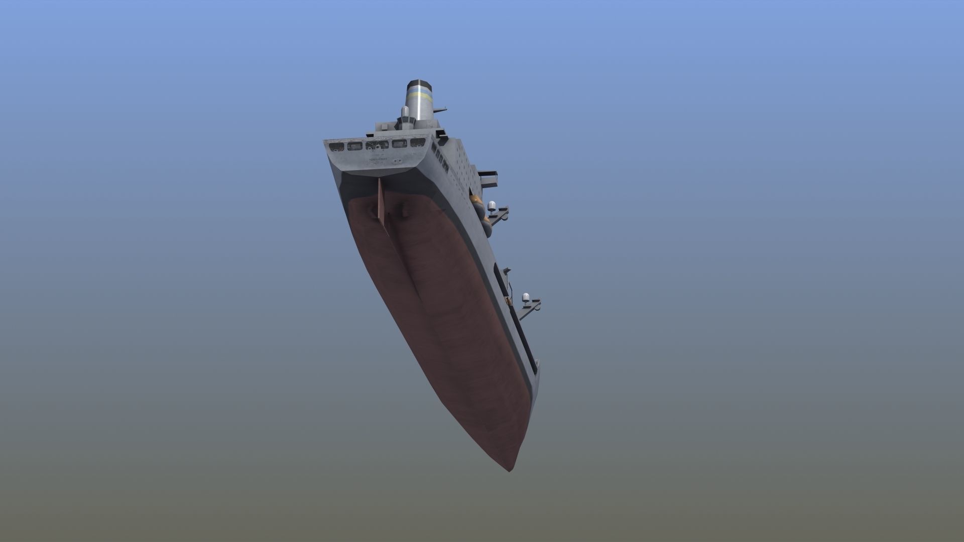 USNS Patuxent Oiler T-AO-201 Low-poly 3D model_5