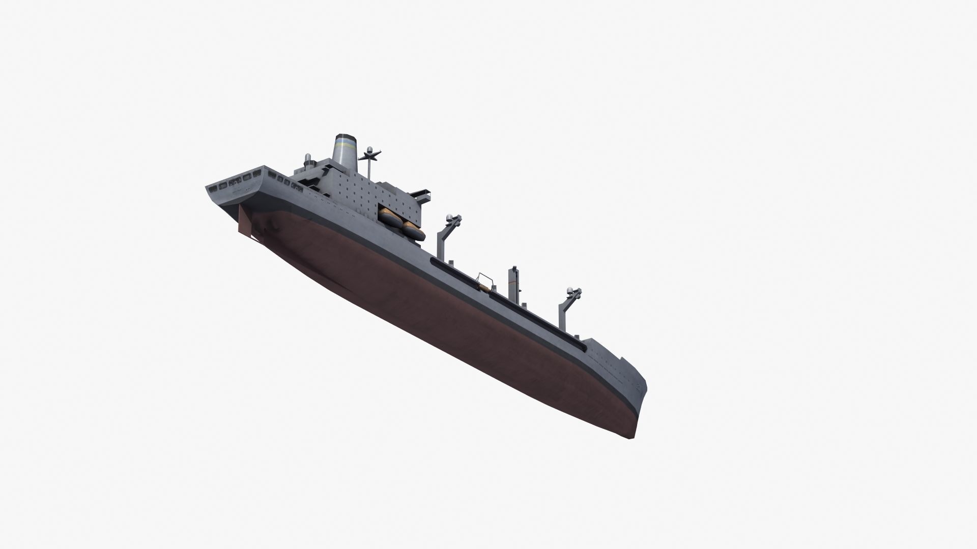 USNS Patuxent Oiler T-AO-201 Low-poly 3D model_27