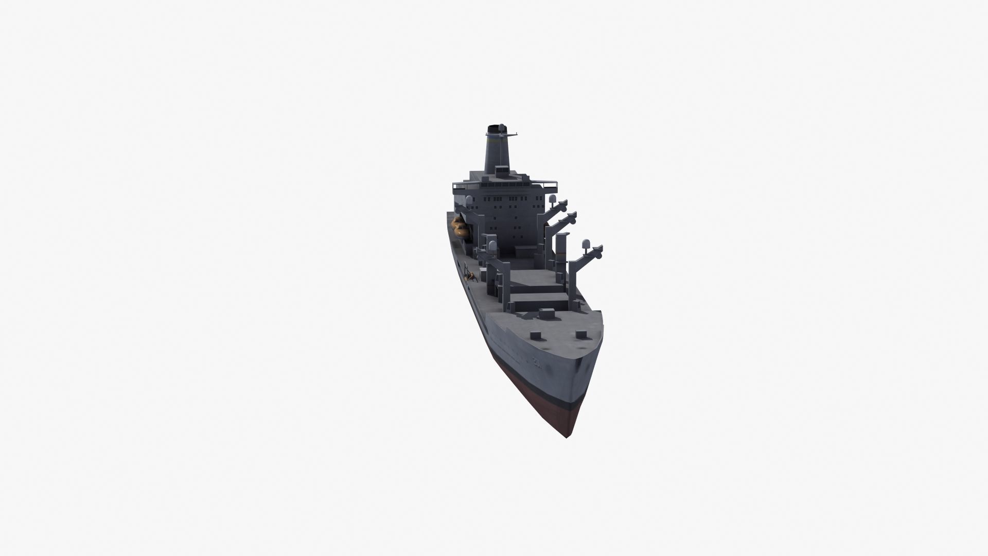 USNS Patuxent Oiler T-AO-201 Low-poly 3D model_35
