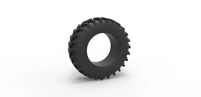 Tractor tire Scale 1 to 25 3D print model