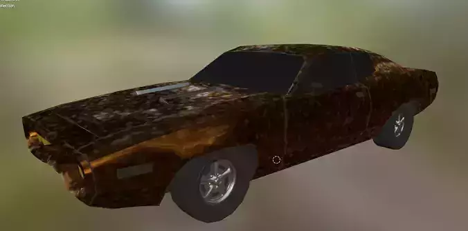 Low poly Plymouth GTX 1970