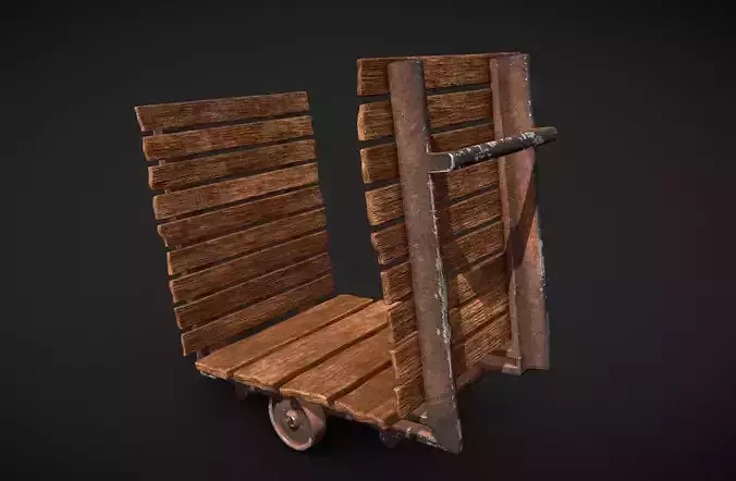 Wood Trolley 