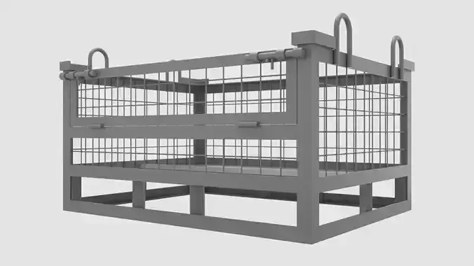 container metal pallet crate