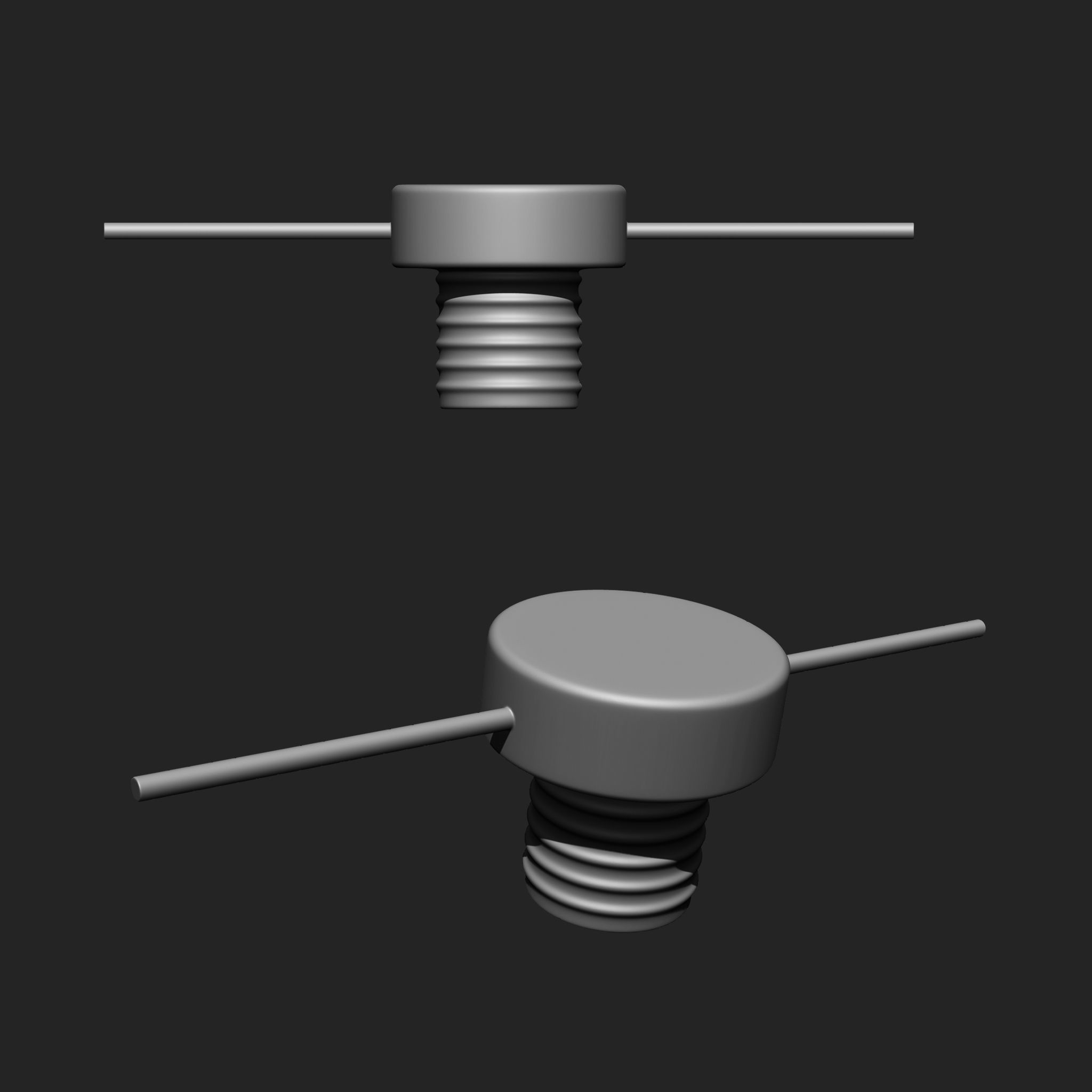 NUTS  and BOLTS MEGA PACK 4 IN ONE  61 BRUSHES 3D model_28