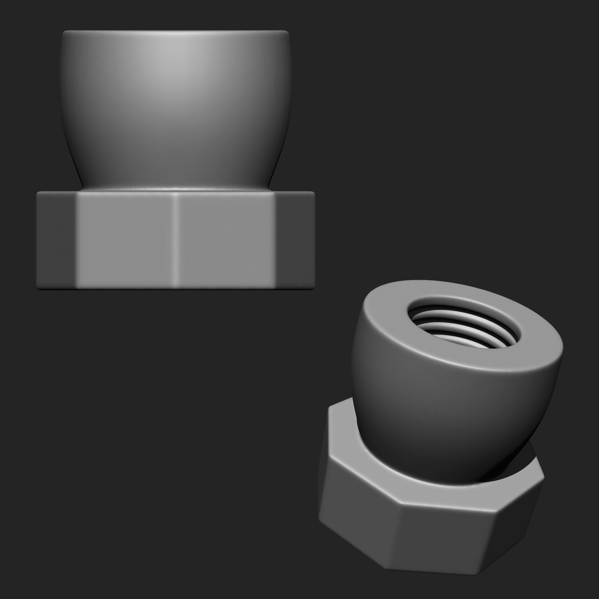 NUTS  and BOLTS MEGA PACK 4 IN ONE  61 BRUSHES 3D model_26