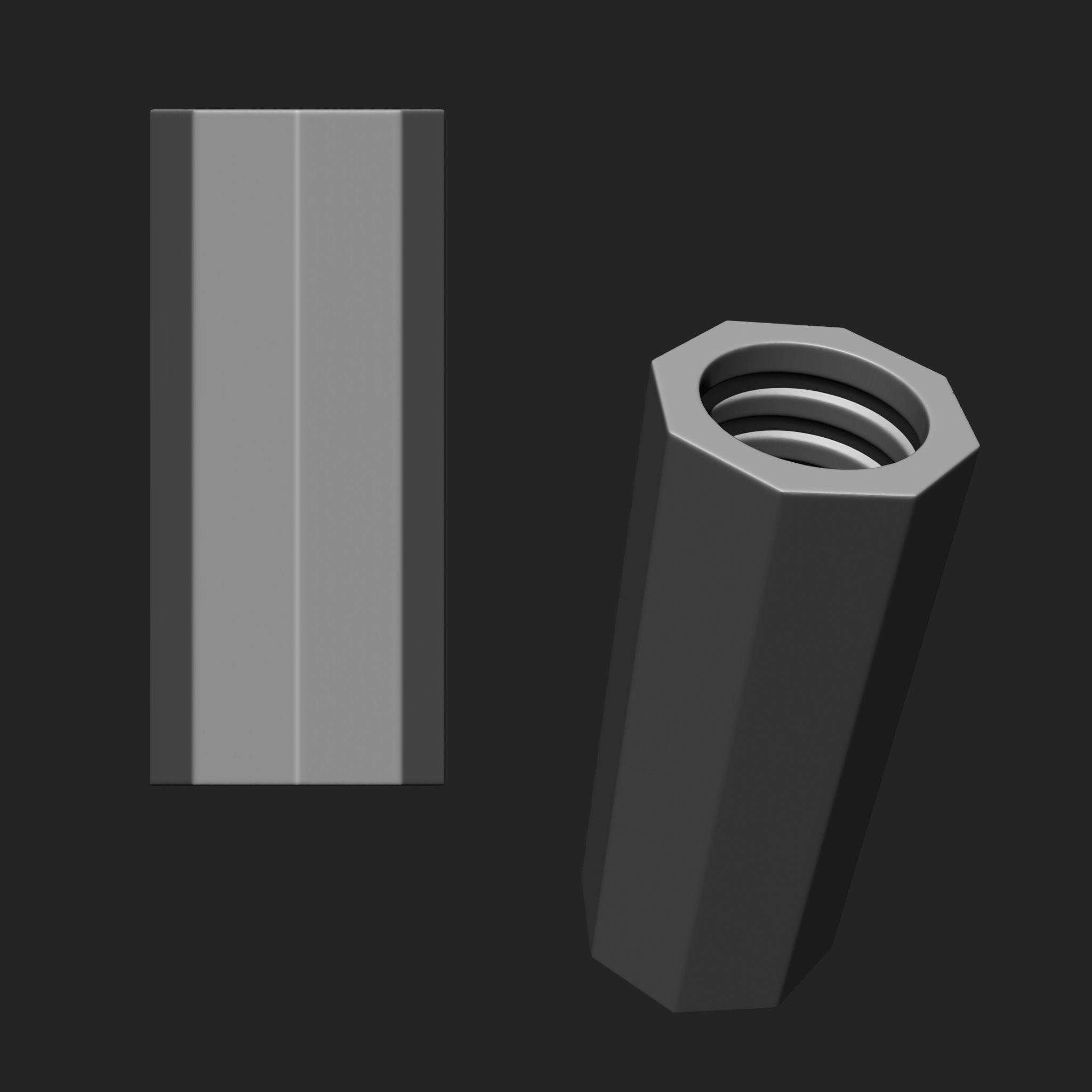 NUTS  and BOLTS MEGA PACK 4 IN ONE  61 BRUSHES 3D model_15