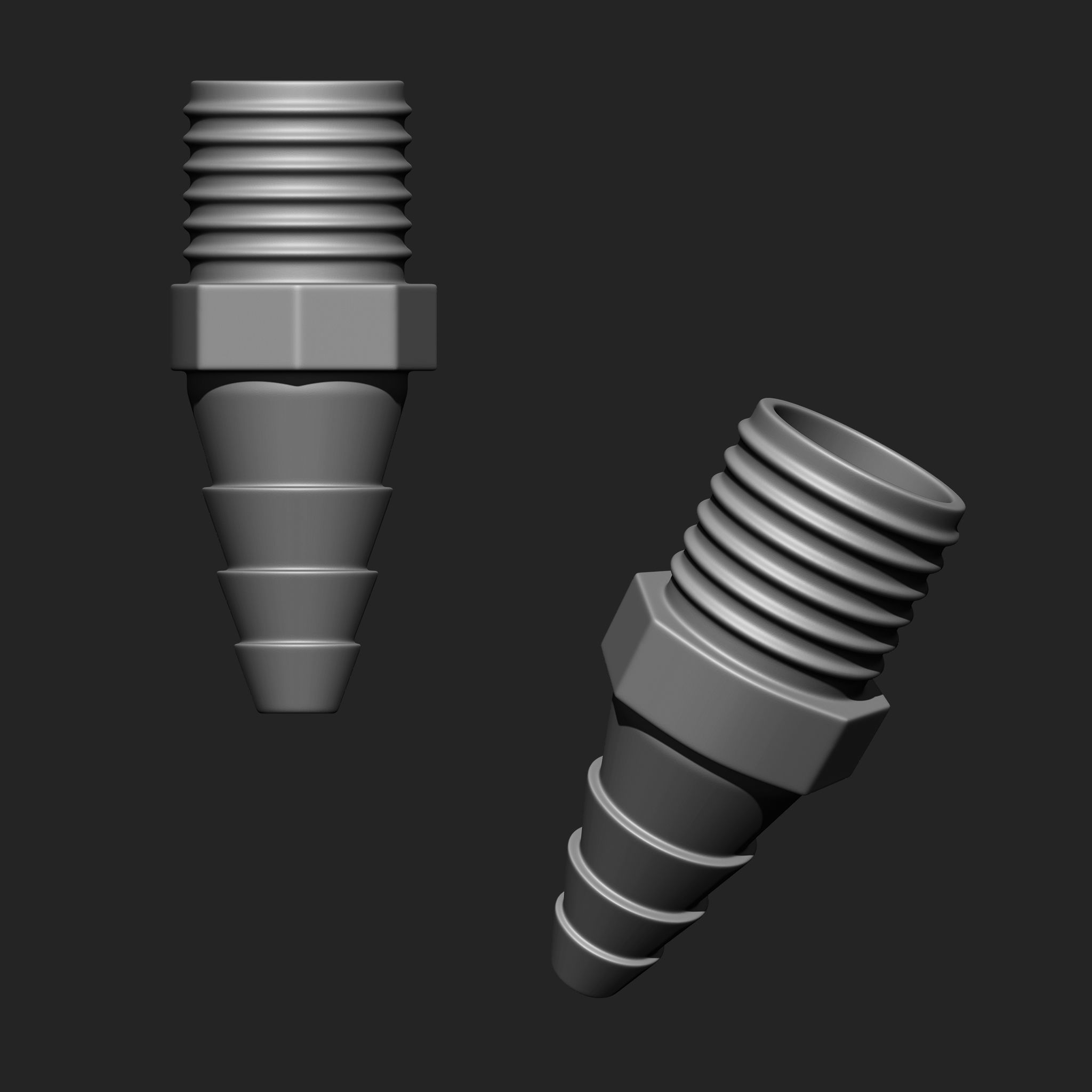 NUTS  and BOLTS MEGA PACK 4 IN ONE  61 BRUSHES 3D model_18