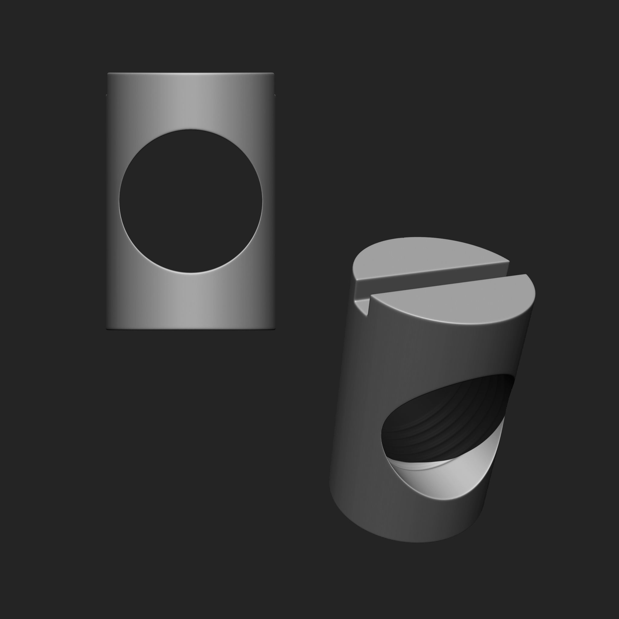 NUTS  and BOLTS MEGA PACK 4 IN ONE  61 BRUSHES 3D model_10