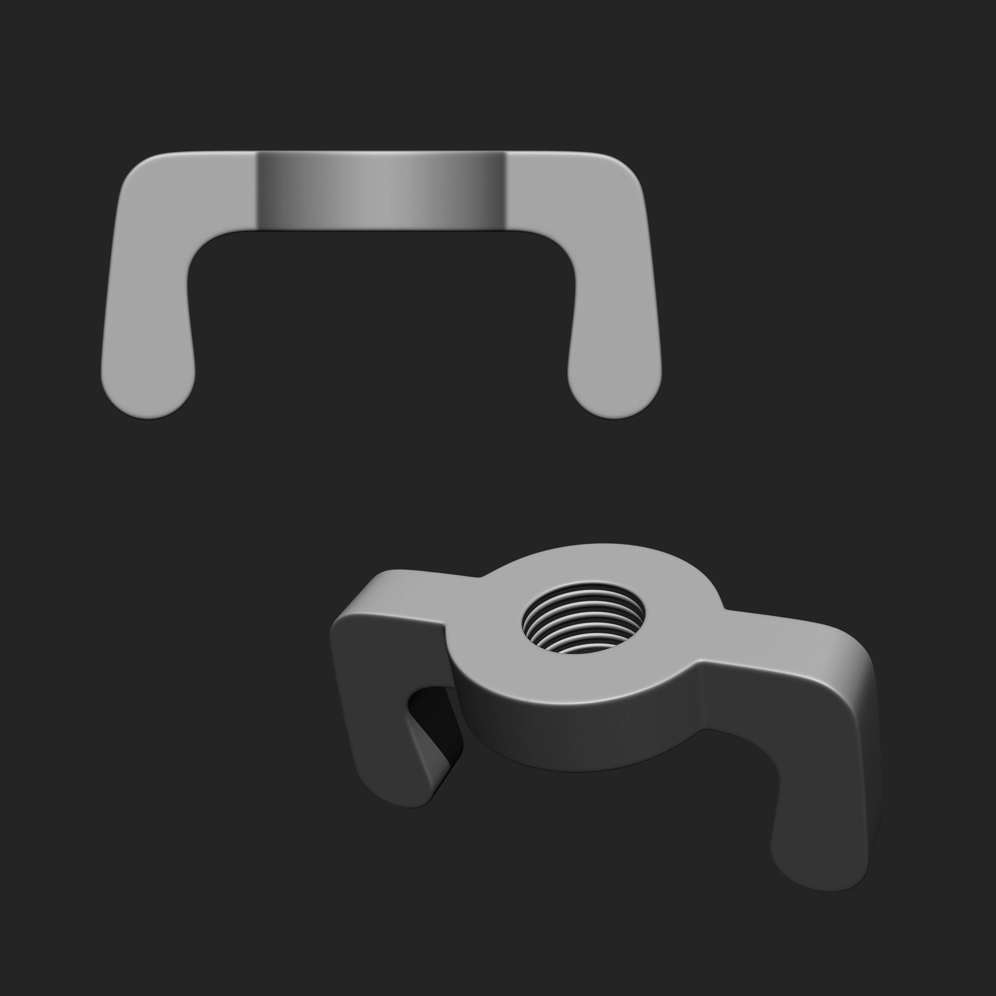 NUTS  and BOLTS MEGA PACK 4 IN ONE  61 BRUSHES 3D model_21