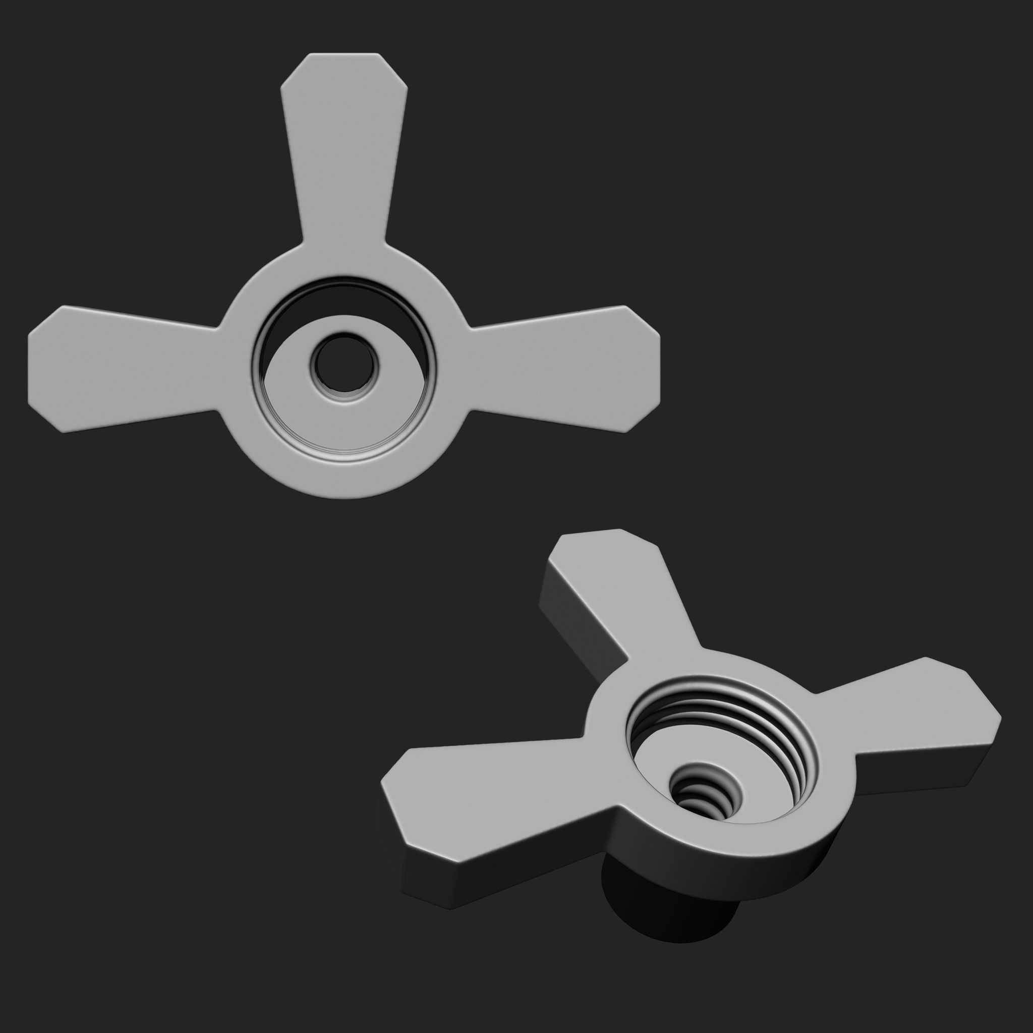 NUTS  and BOLTS MEGA PACK 4 IN ONE  61 BRUSHES 3D model_27