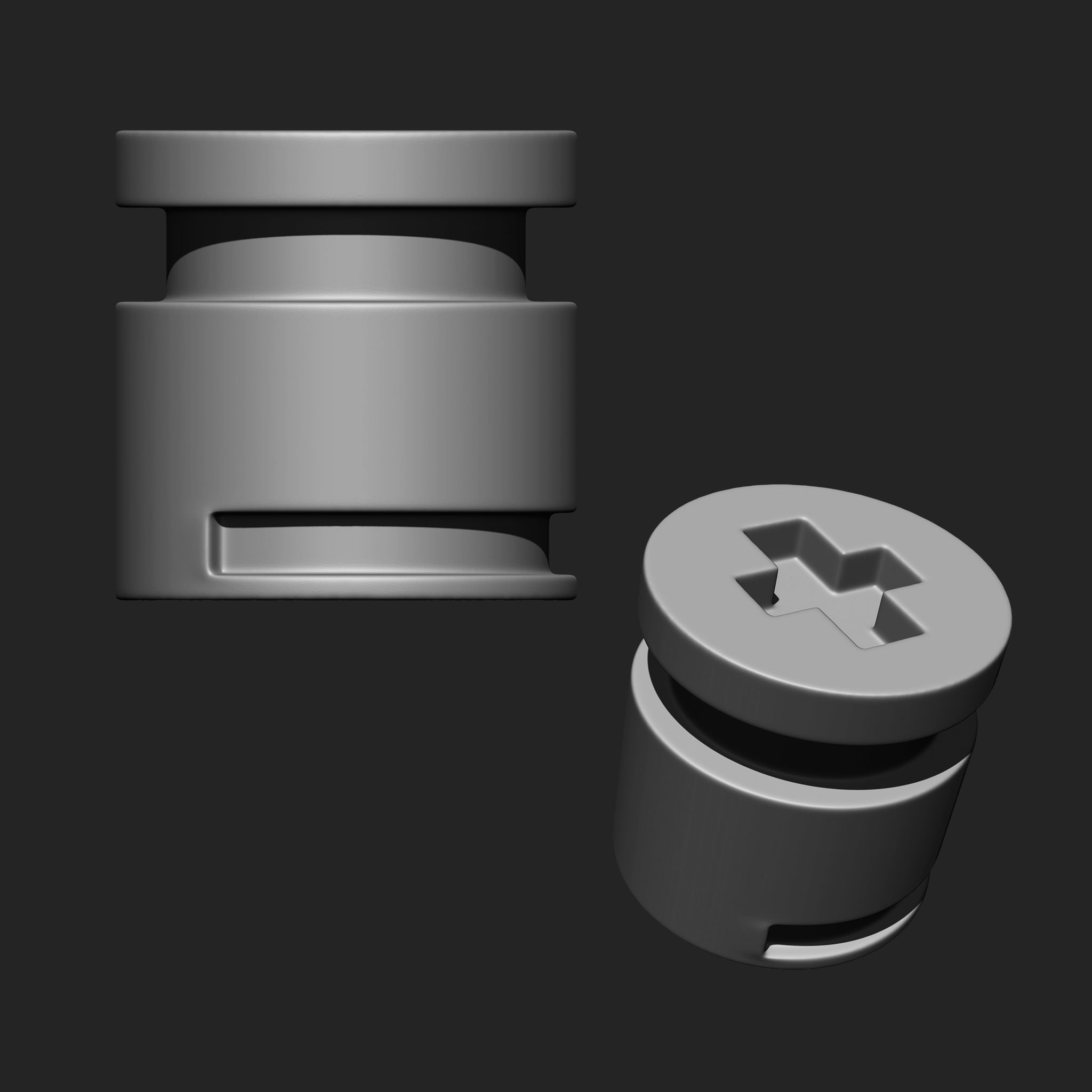 NUTS  and BOLTS MEGA PACK 4 IN ONE  61 BRUSHES 3D model_7