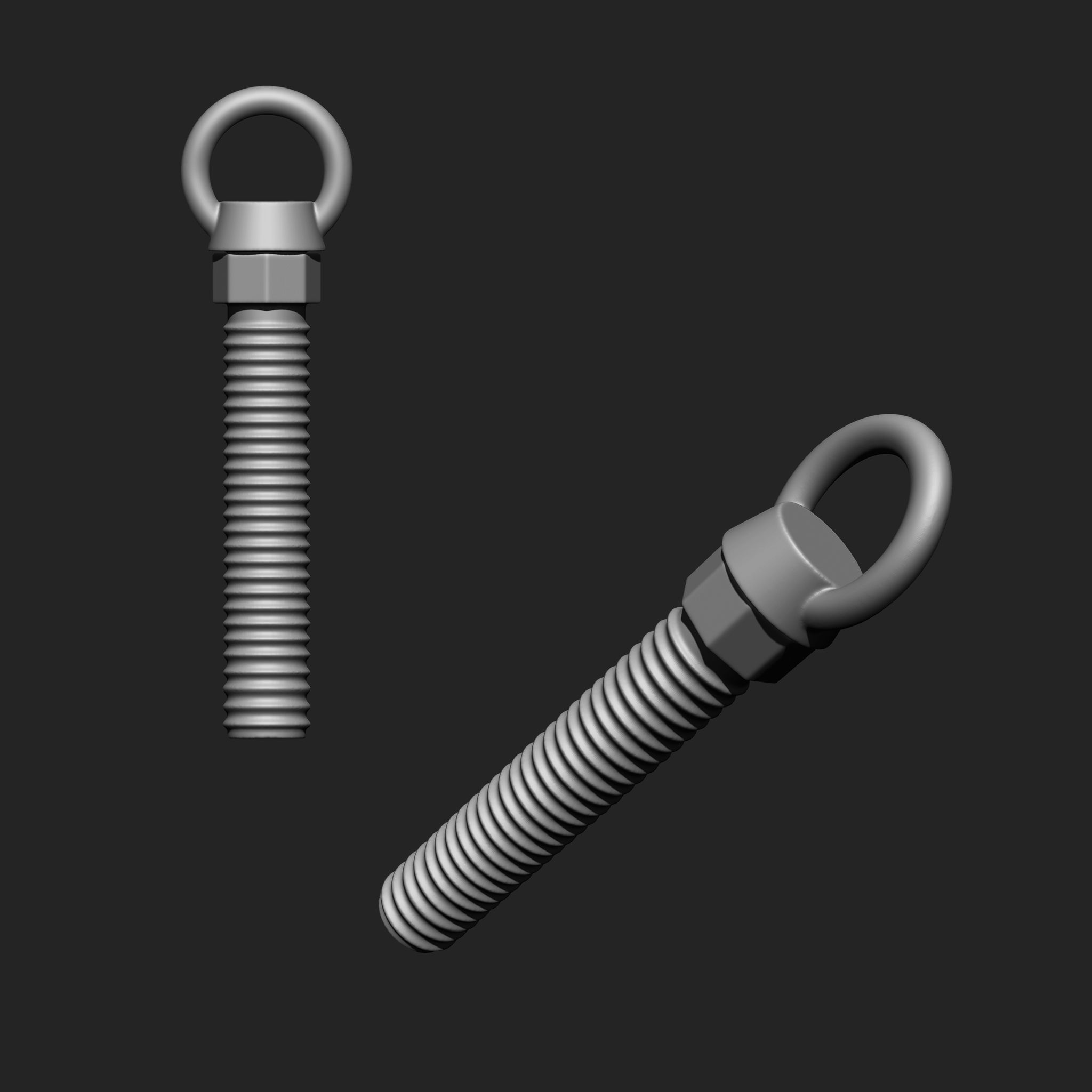 NUTS  and BOLTS MEGA PACK 4 IN ONE  61 BRUSHES 3D model_19