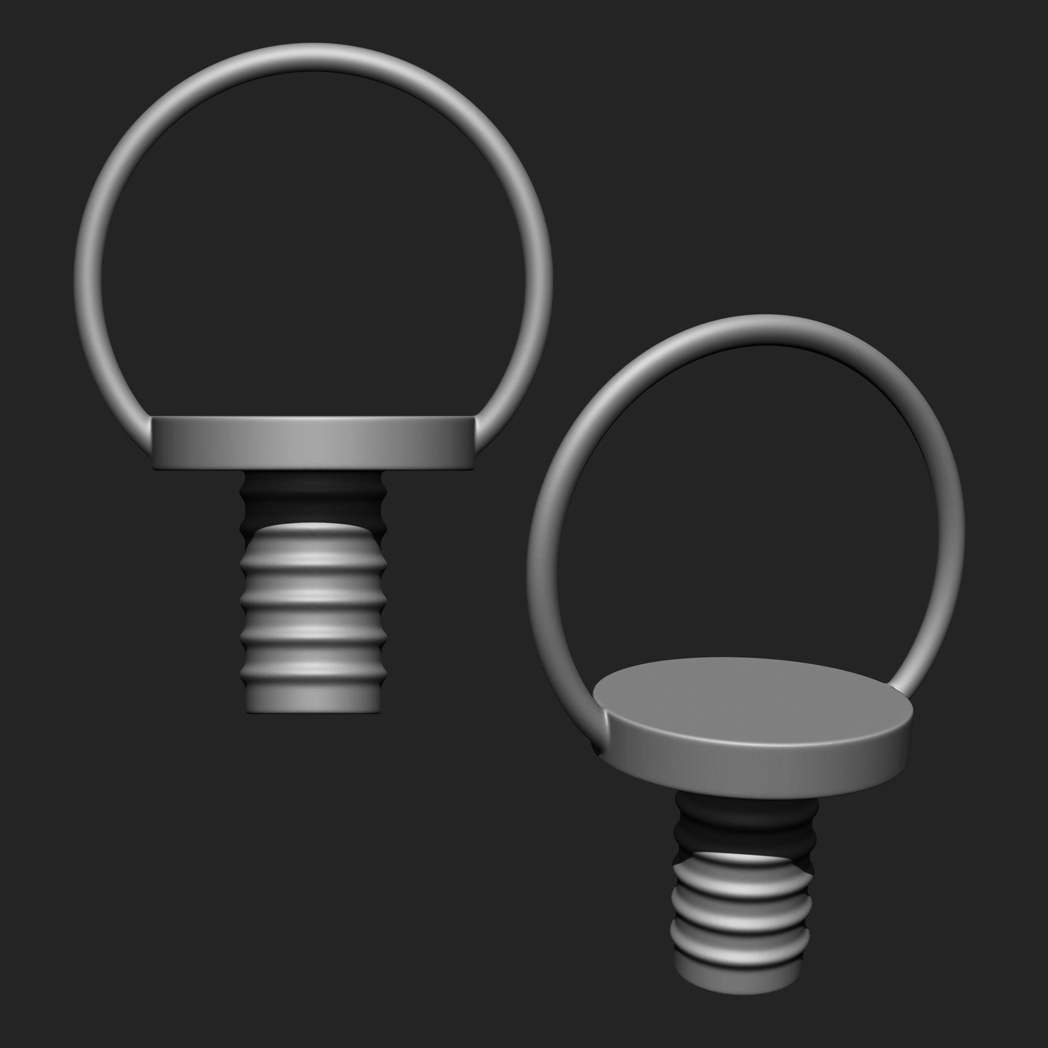 NUTS  and BOLTS MEGA PACK 4 IN ONE  61 BRUSHES 3D model_11