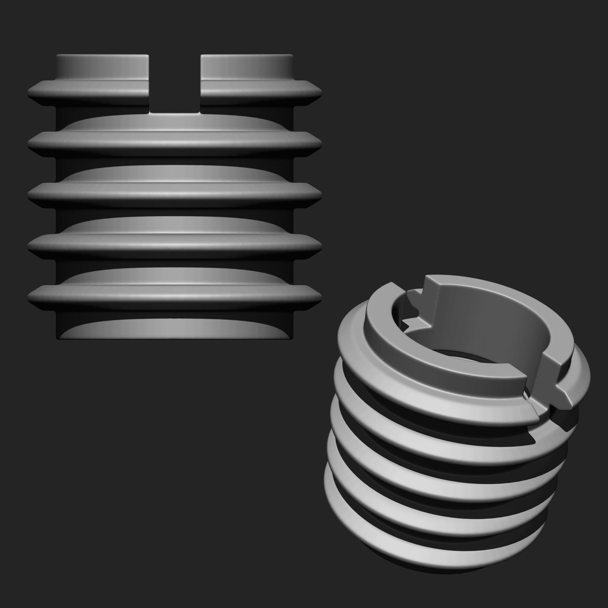 NUTS  and BOLTS MEGA PACK 4 IN ONE  61 BRUSHES 3D model_16