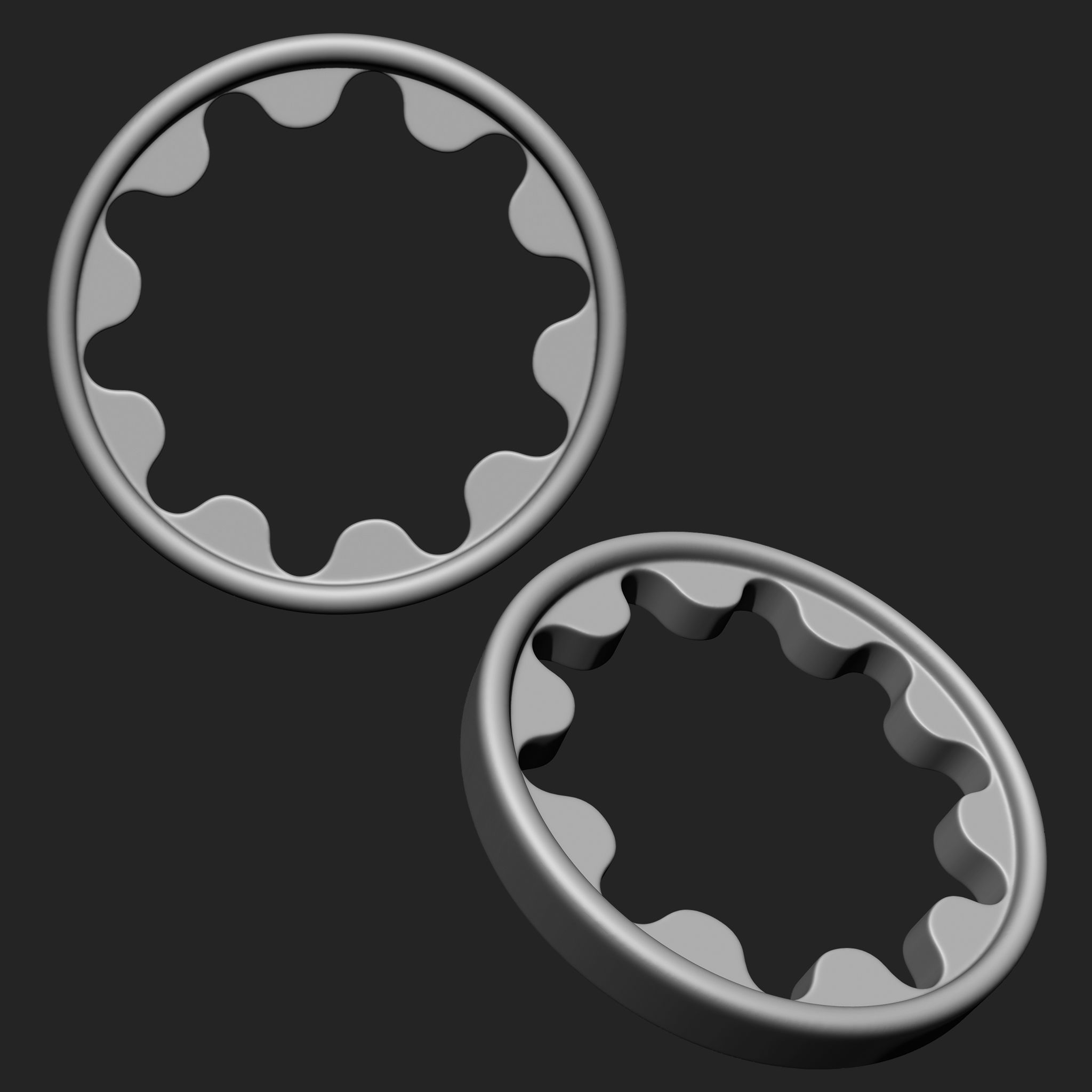 NUTS  and BOLTS MEGA PACK 4 IN ONE  61 BRUSHES 3D model_5