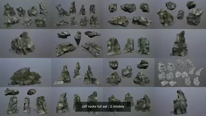 cliff rocks full set