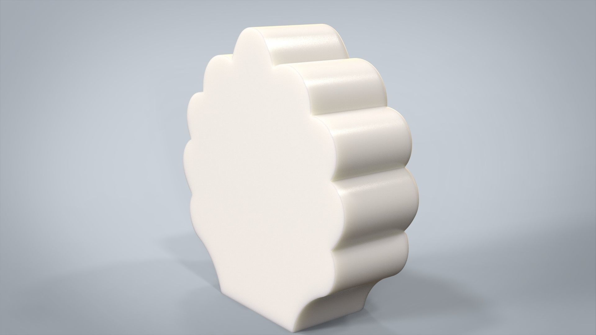 Shell Candle for silicone mold 3D print model_4