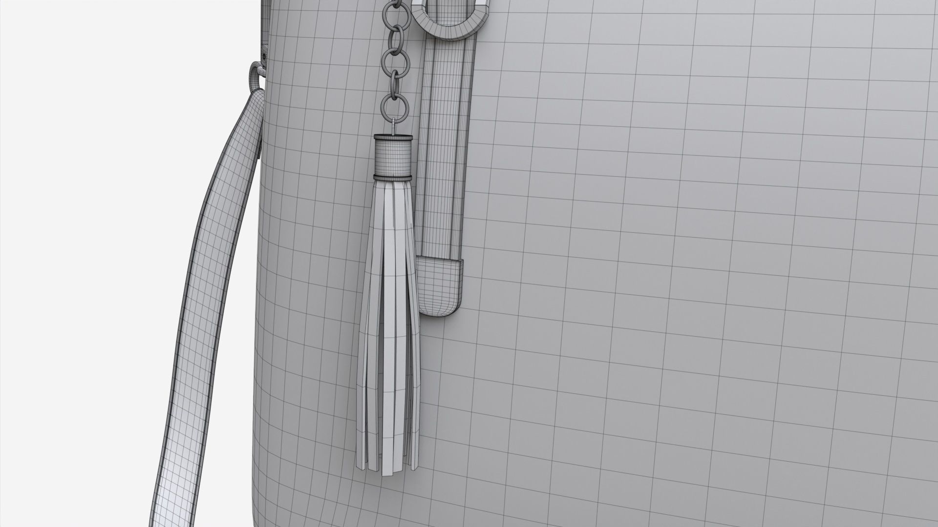 Women summer shoulder bag brown 3D model_16